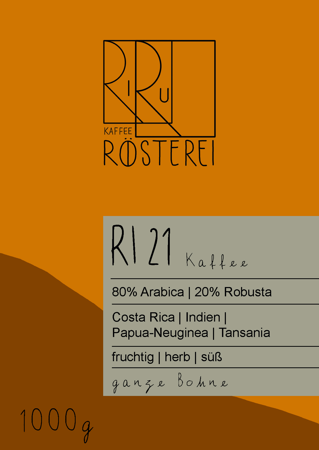 RI21 Kaffee - 85%Arabica, 15% Robusta