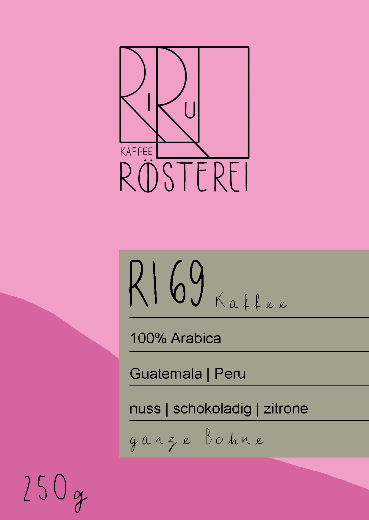 RI69 Vorderseite 250g (2).jpg RI69 Kaffee - 100% Arabica 250g Espressokocher